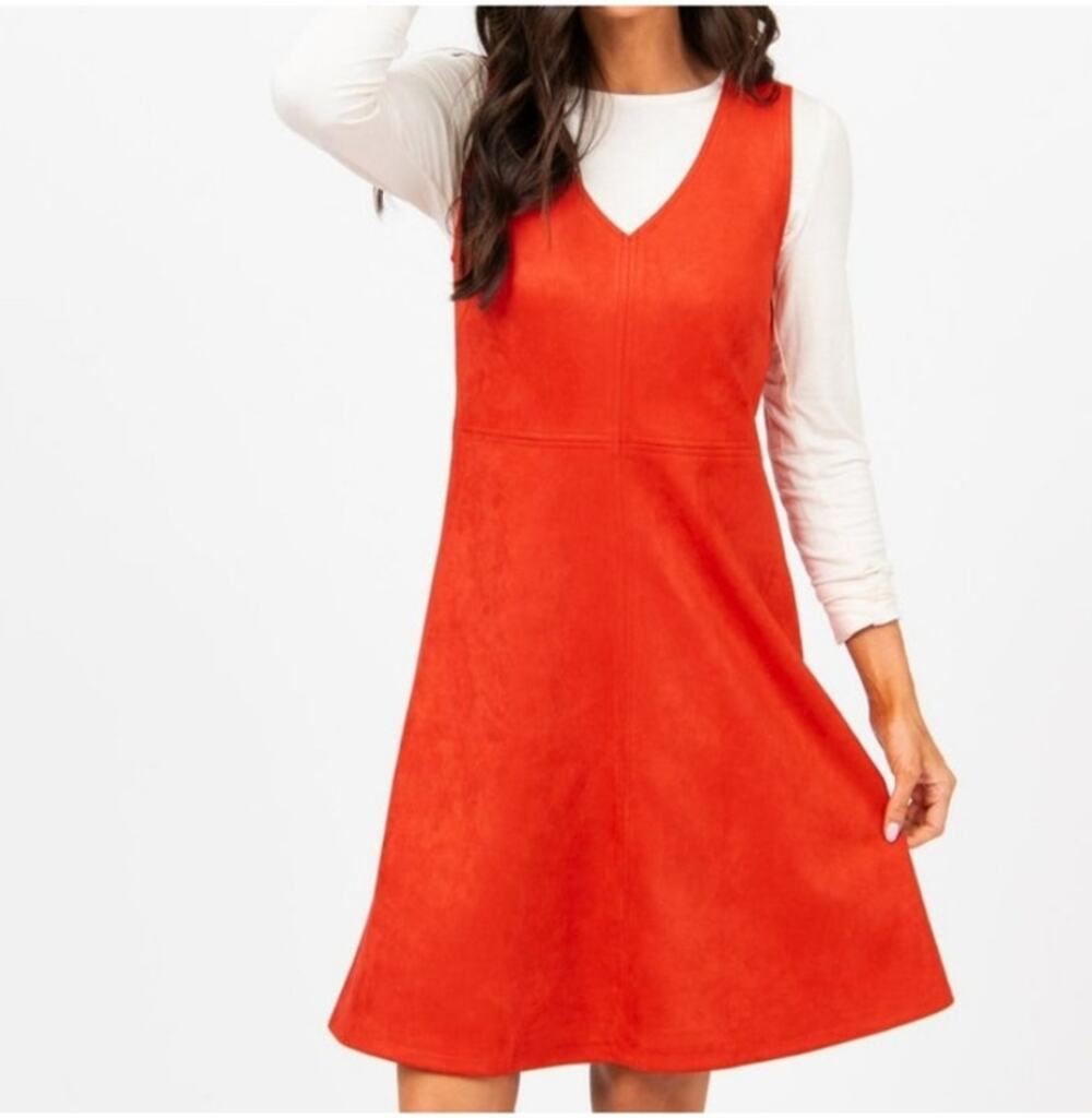 Agnes & Dora Red Jumper Dress  Size L